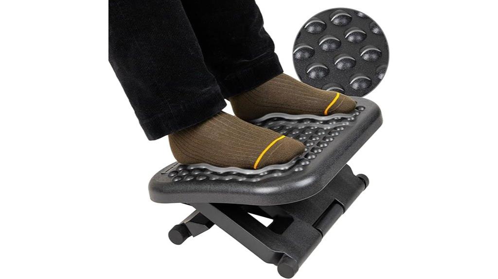 ergonomic adjustable footrest office