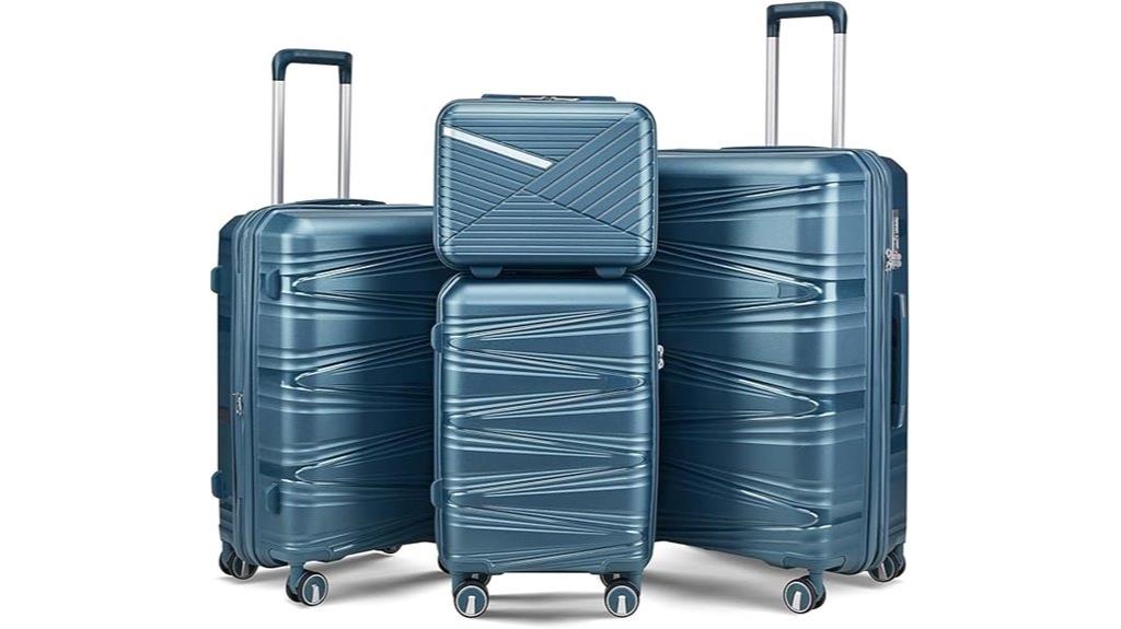 expandable tsa luggage set