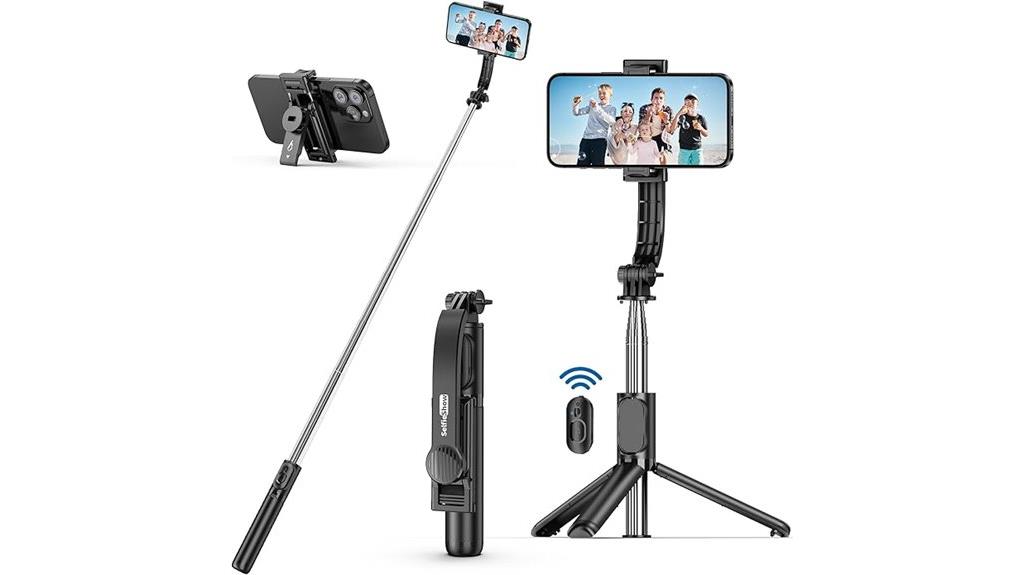 extendable selfie stick tripod