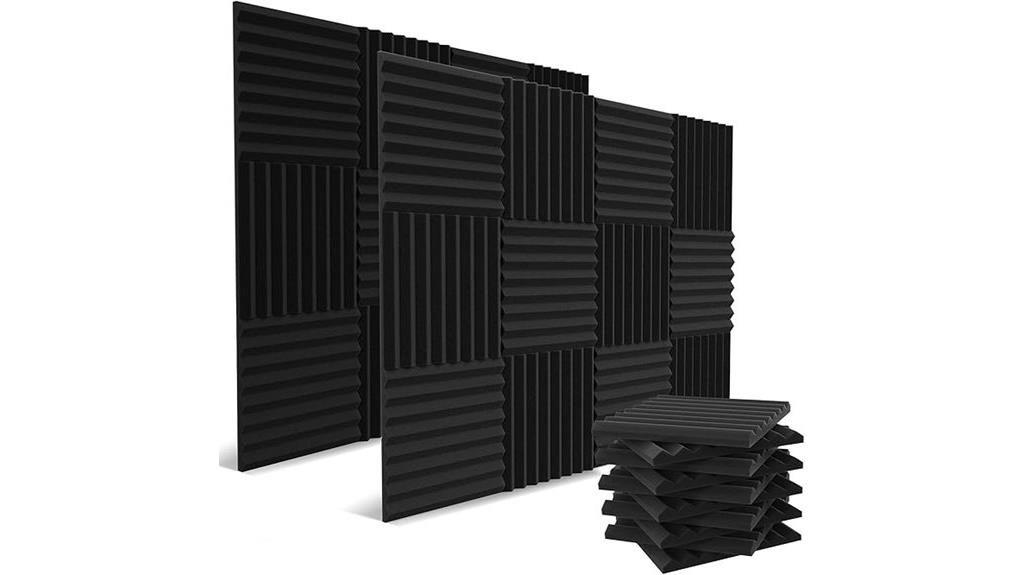 fifty two charcoal foam panels