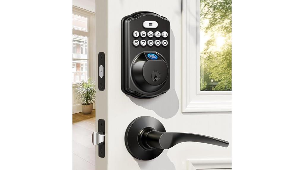 fingerprint door lock handles