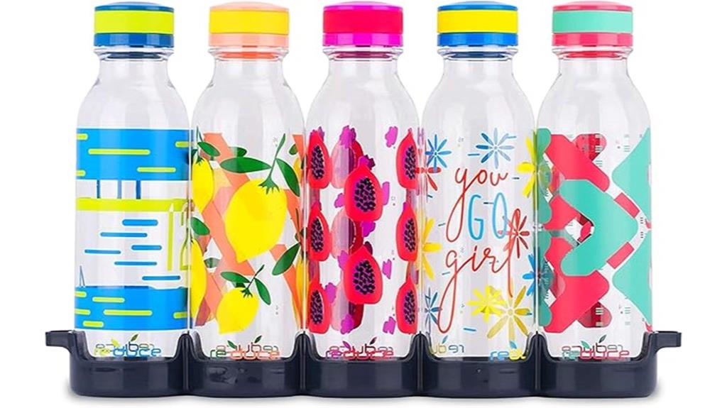 five bpa free water bottles