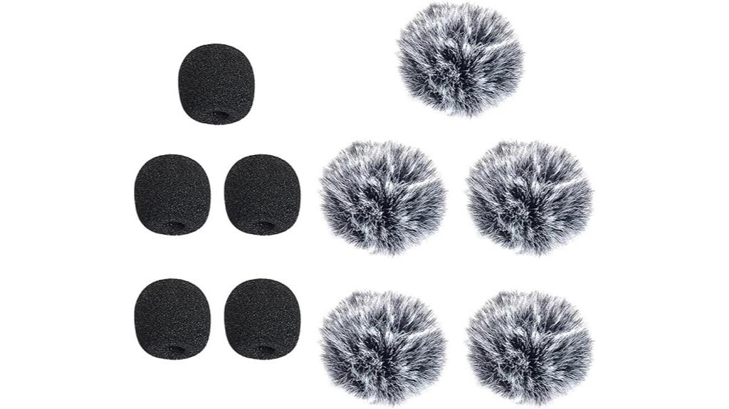 five lavalier microphone windscreens