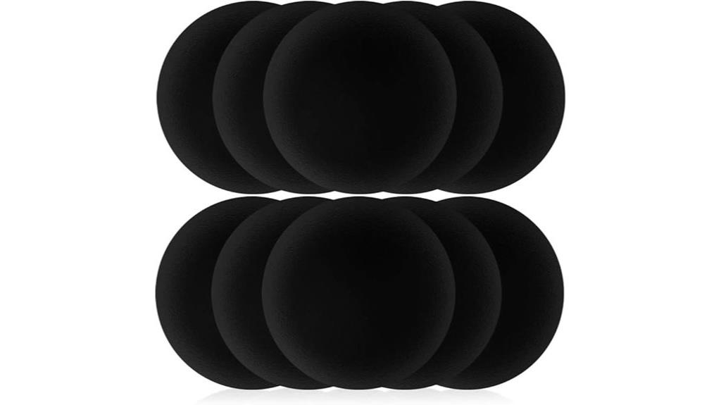 five pairs of foam ear pads