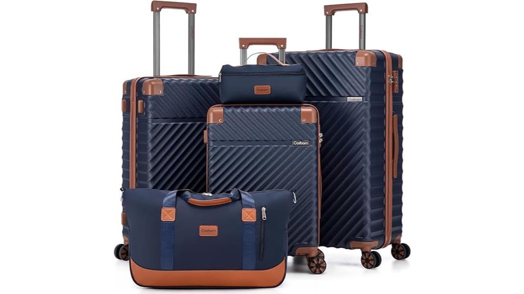 five piece luggage set