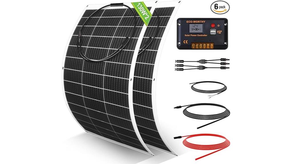 flexible 260w solar panel