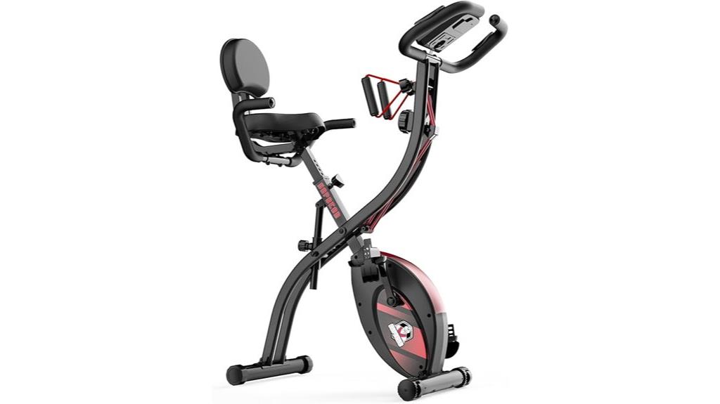 foldable exercise bike with resistance