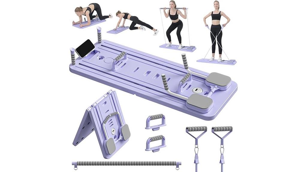 foldable multi purpose pilates reformer
