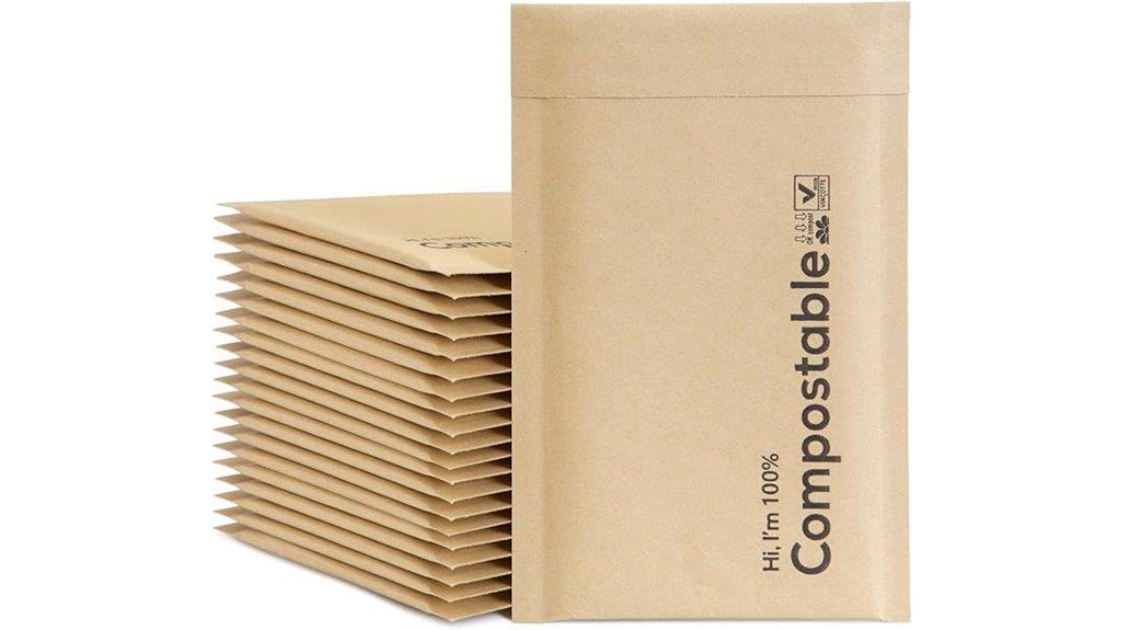 four pack biodegradable mailers