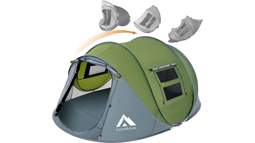 four person waterproof family tent
