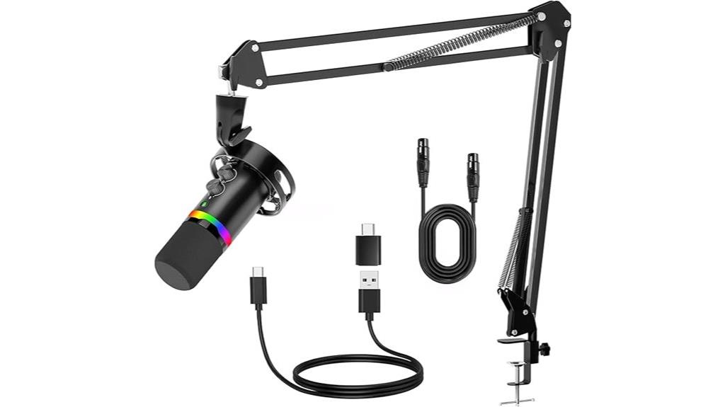 gaming microphone with rgb