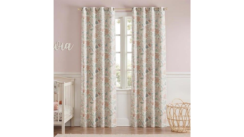 girls nursery blackout curtains