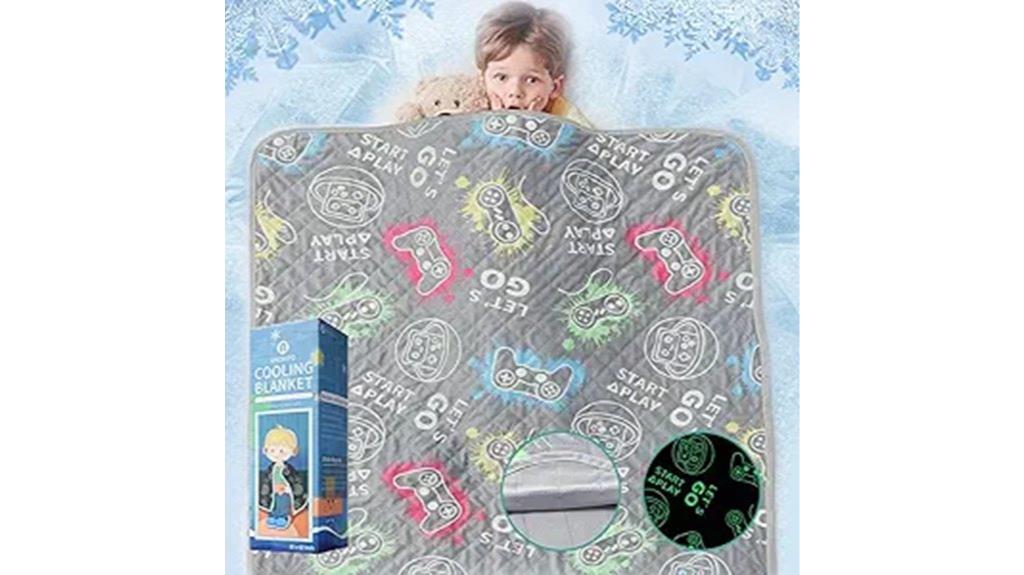 glow in the dark cooling blanket
