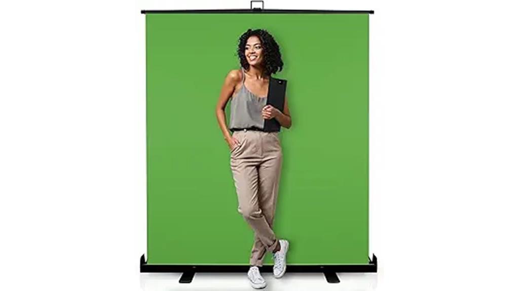 green 62 inch backdrop