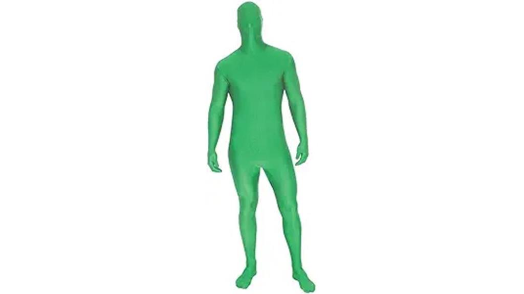 green chroma key bodysuit