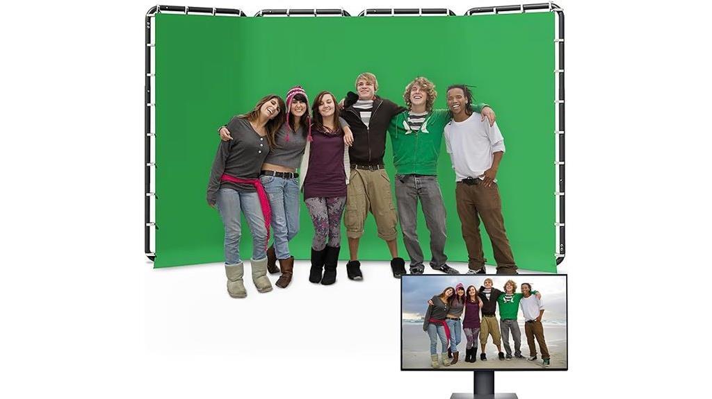 green screen photography setup