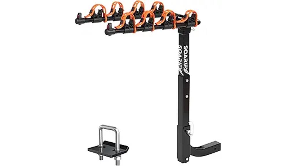 heavy duty hitch mounted bike rack