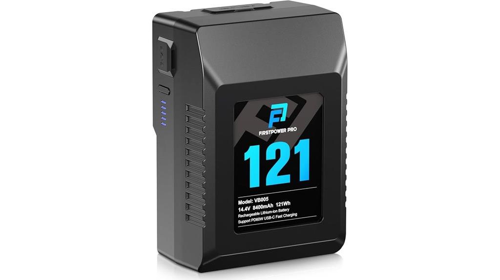 high capacity v mount battery