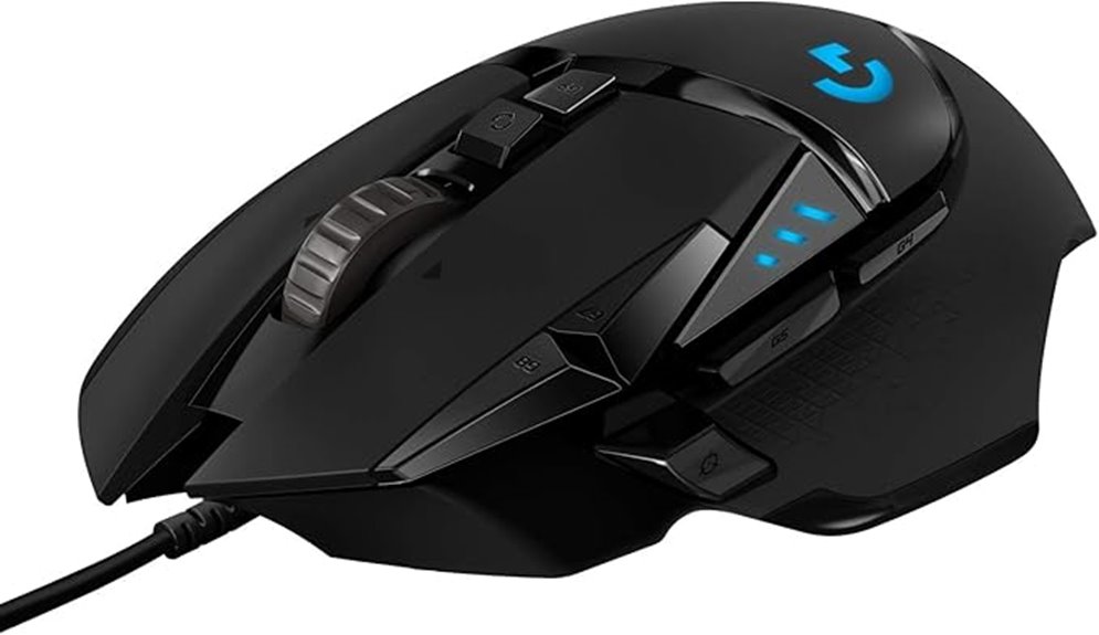 high precision wired gaming mouse