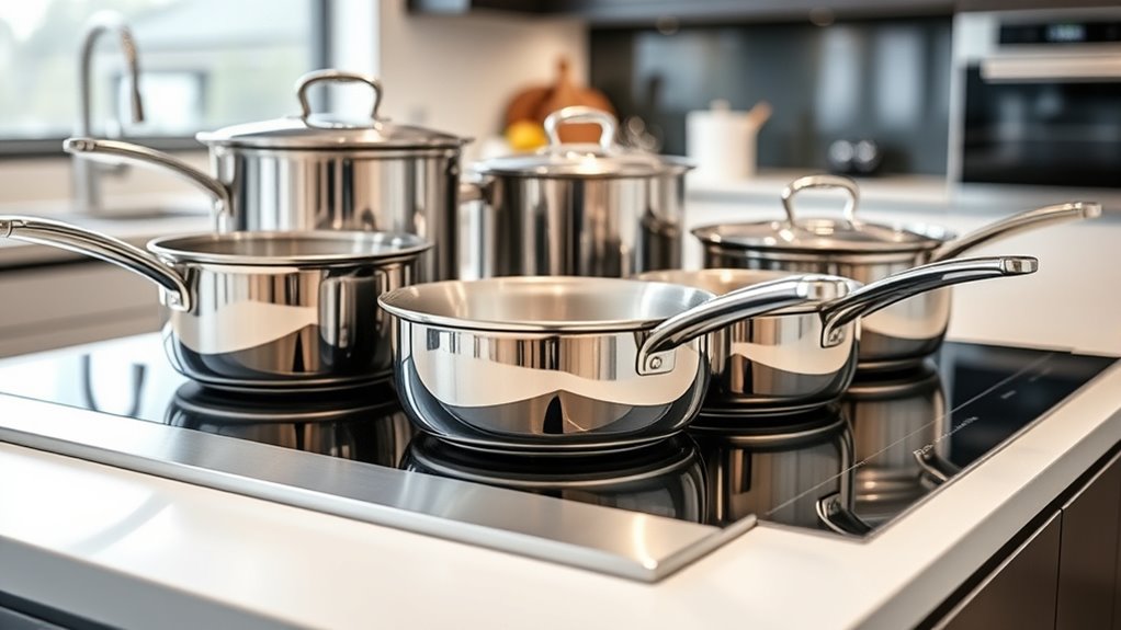 induction compatible stainless steel