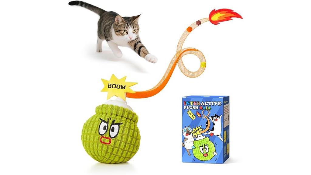 interactive cat toy with sensor