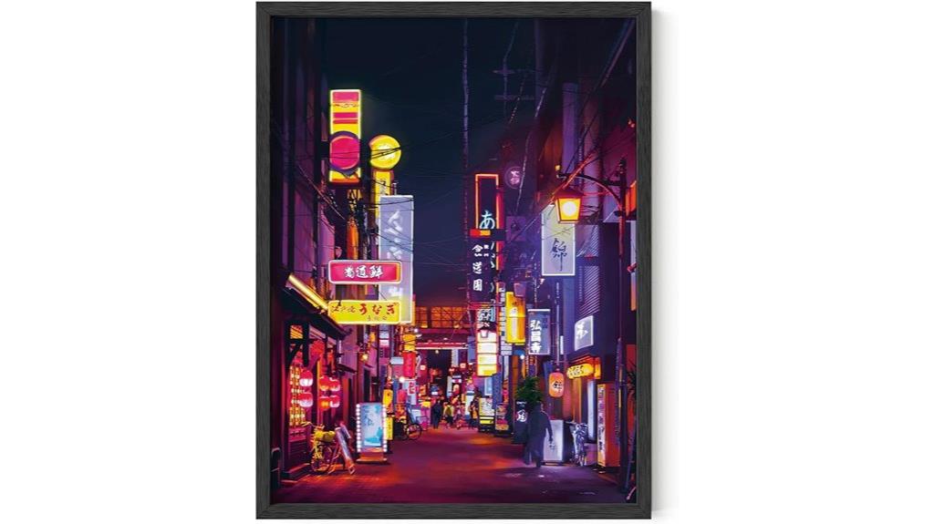 japanese neon wall art