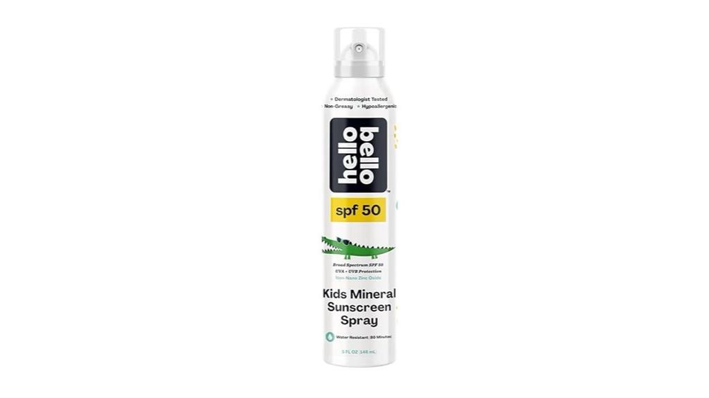 kids mineral sunscreen spray