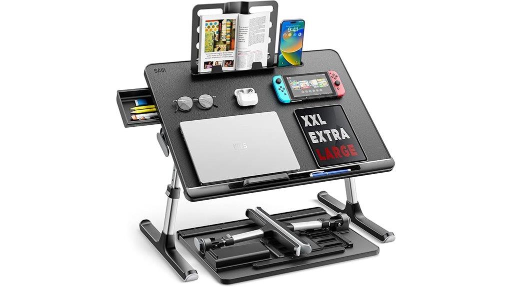 large adjustable laptop tray