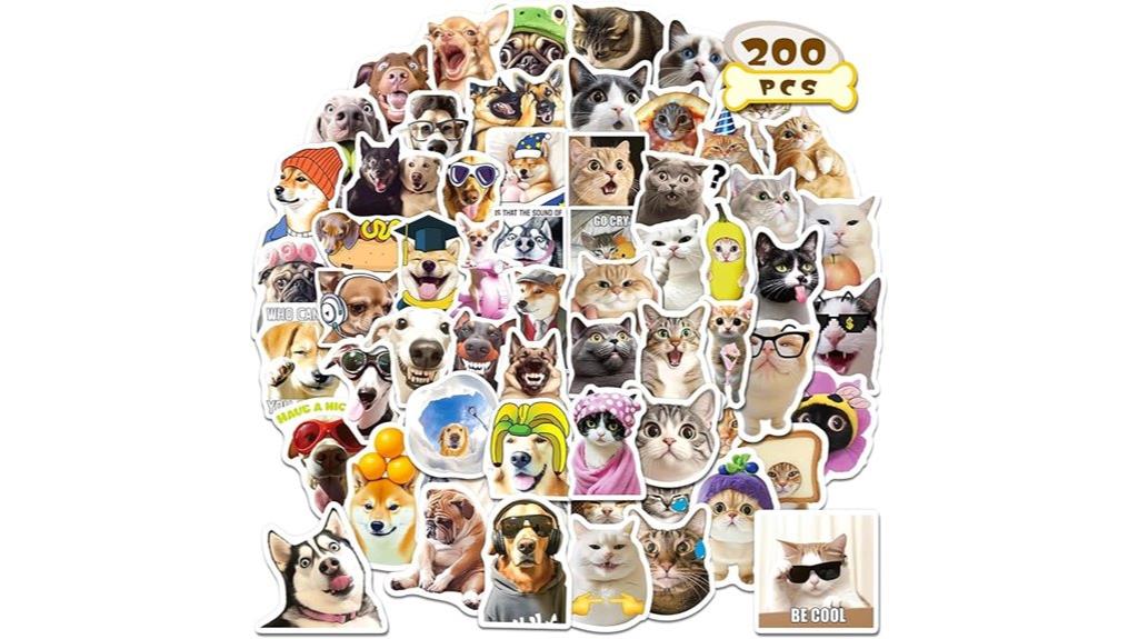 large animal sticker collection