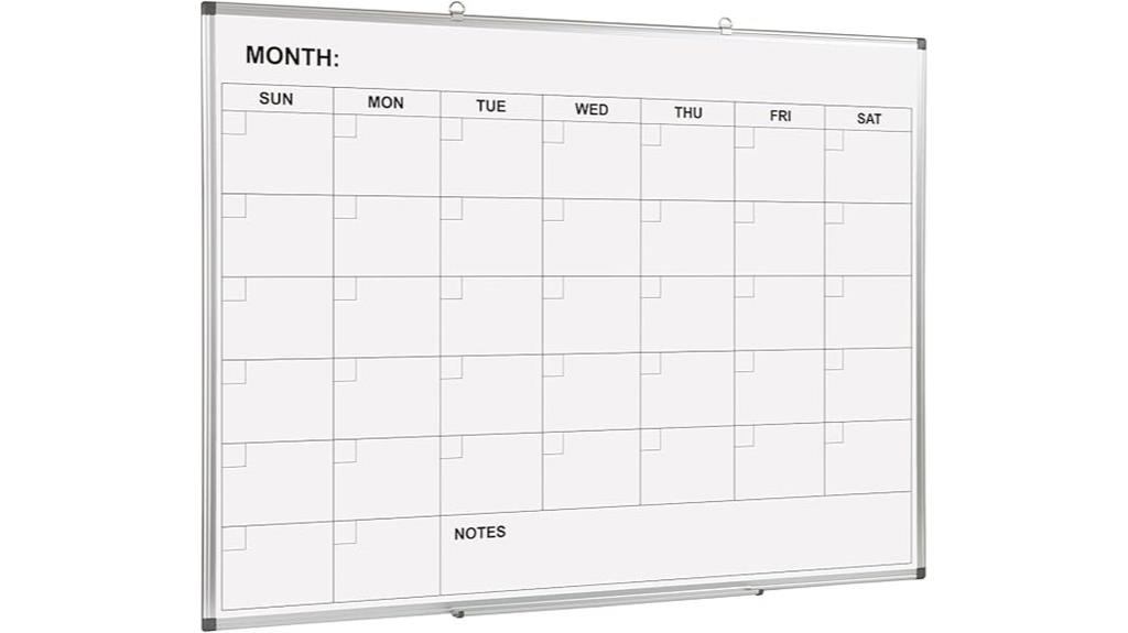 large magnetic whiteboard calendar