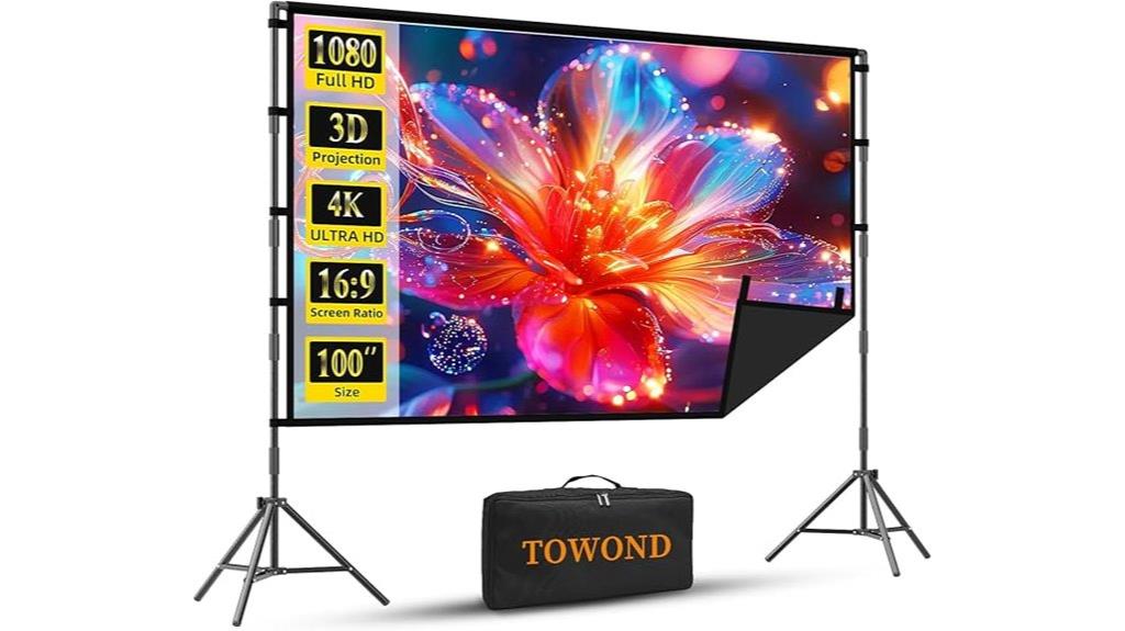 large portable projection screen