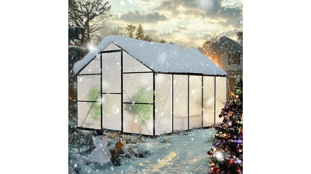 large walk in garden greenhouse