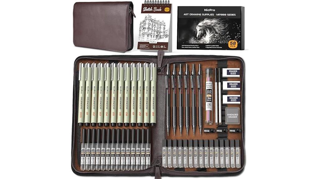 leather case art supplies