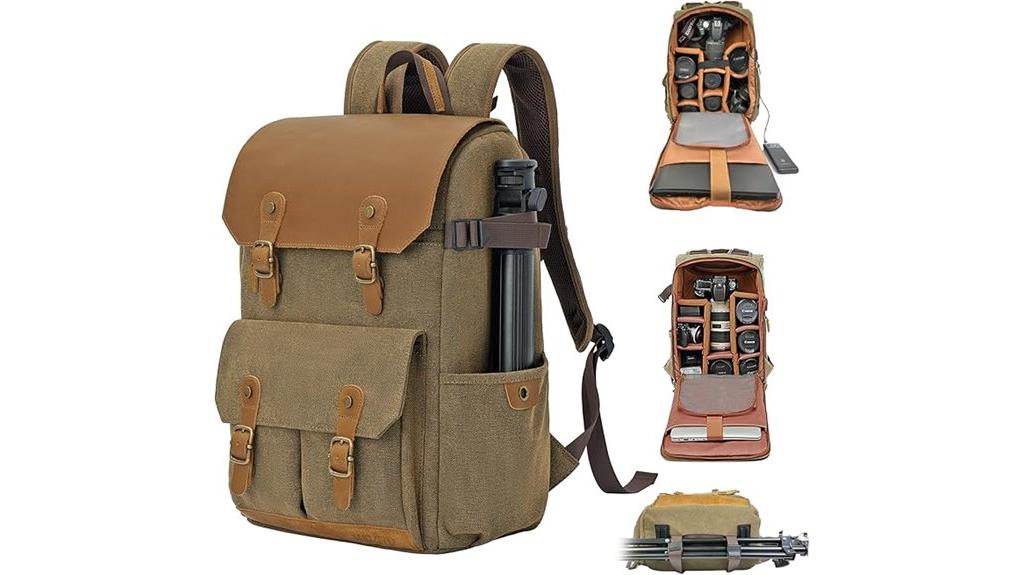leather dslr camera bag