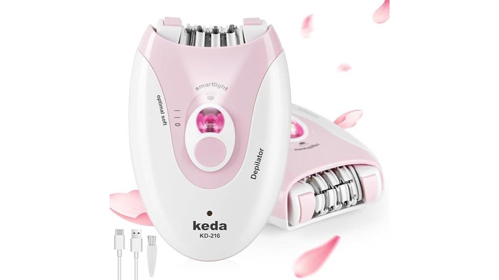 led light dual speed epilator