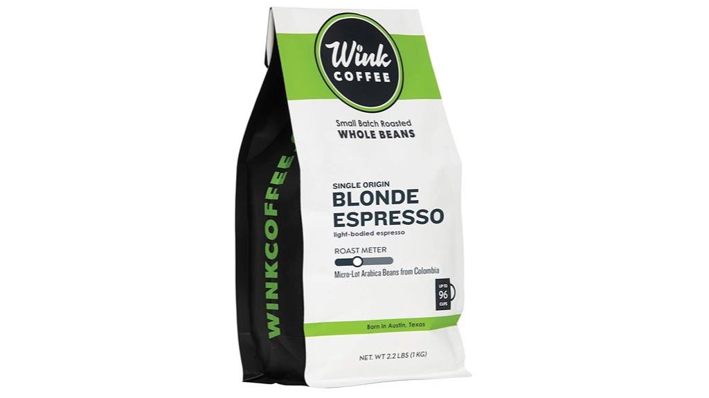 light blonde espresso beans
