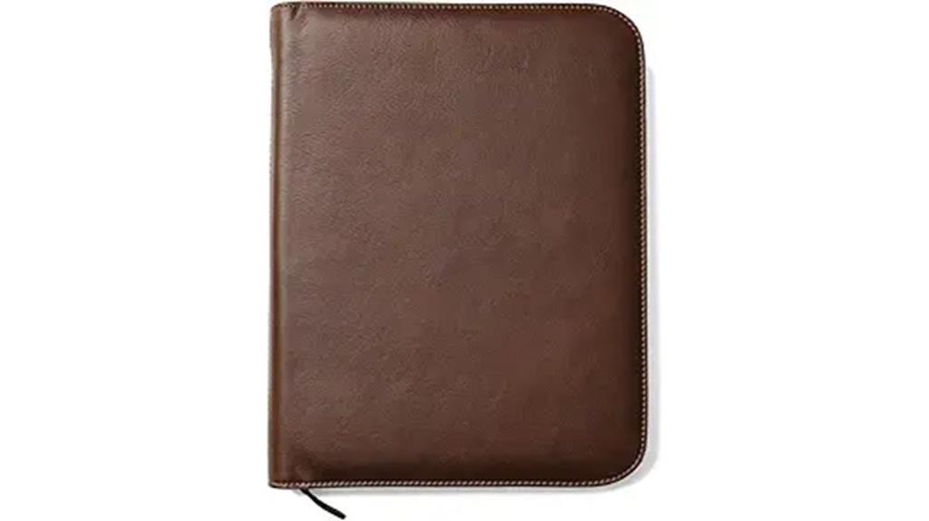 luxury leather business organizer