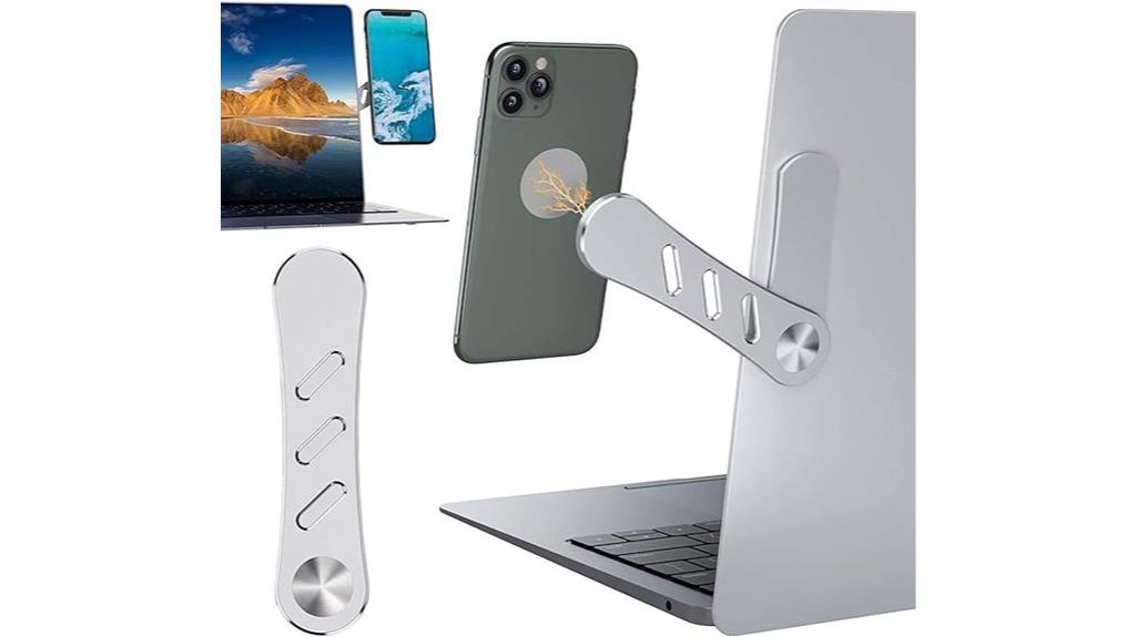 magnetic laptop phone holder