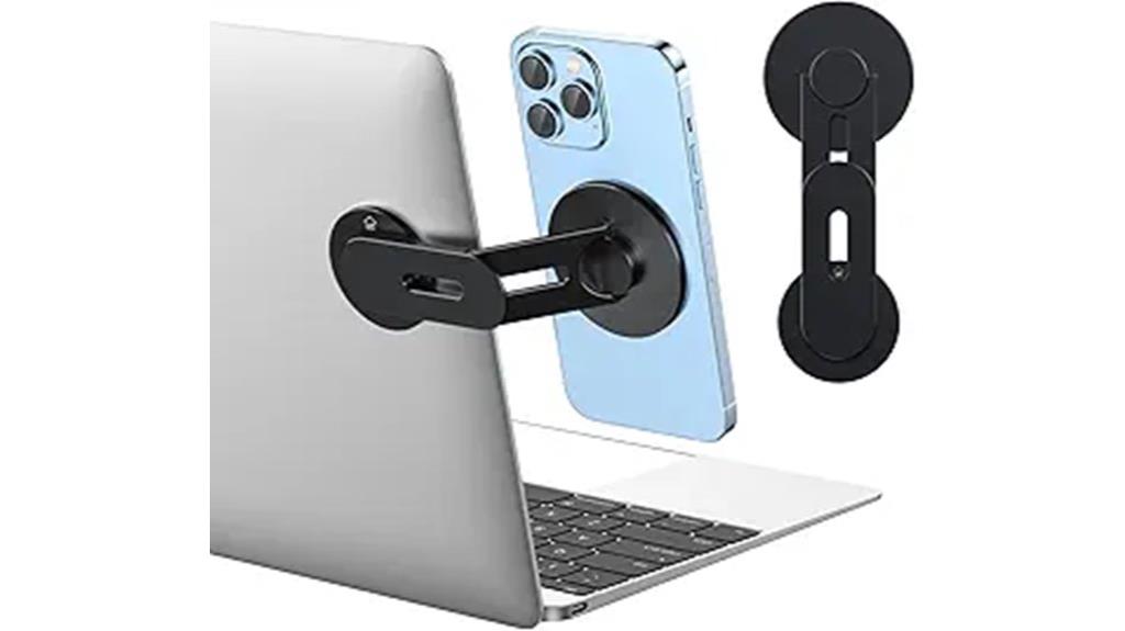 magnetic laptop phone mount