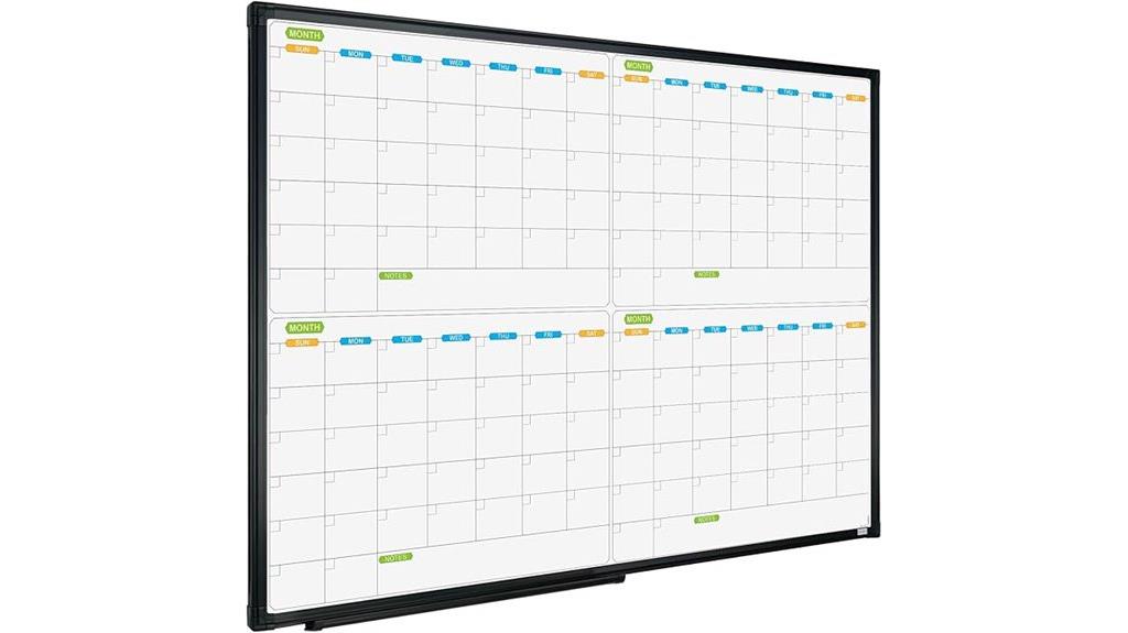 magnetic whiteboard calendar