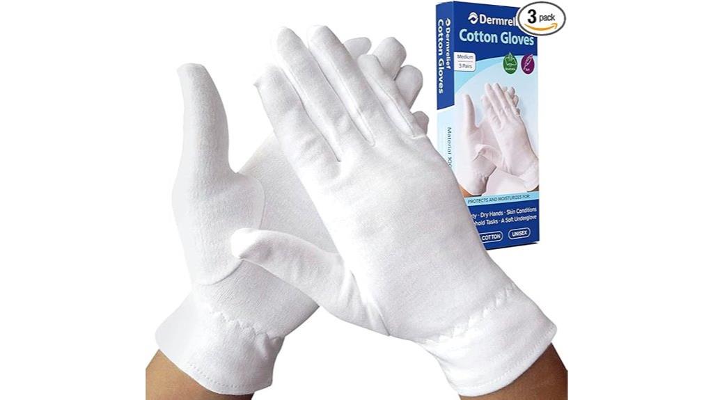 medicated cotton gloves pack
