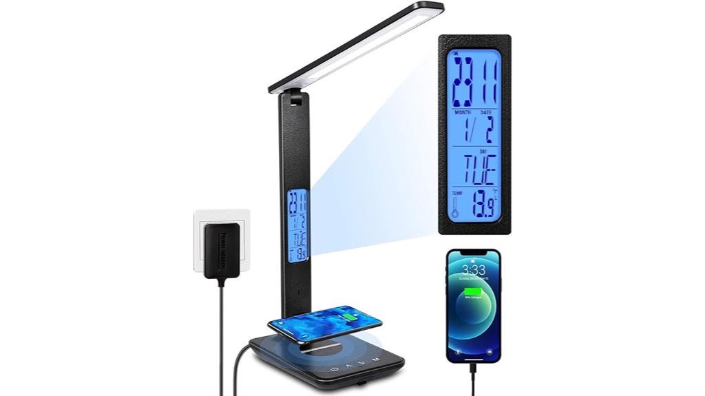 multi feature led desk lamp