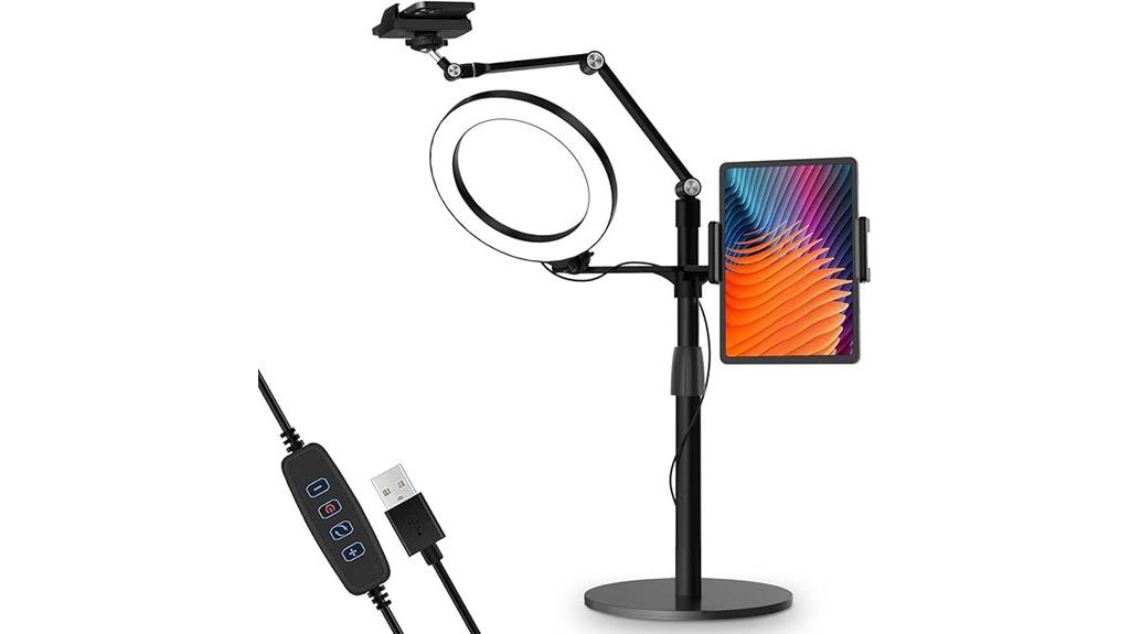 multi functional desktop ring light