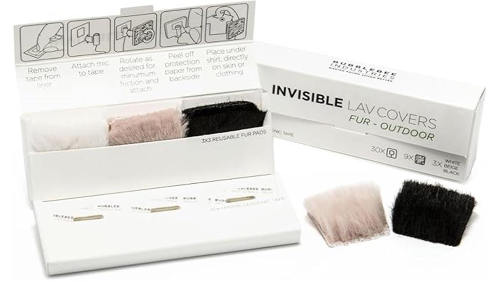 multicolor invisible fur mic