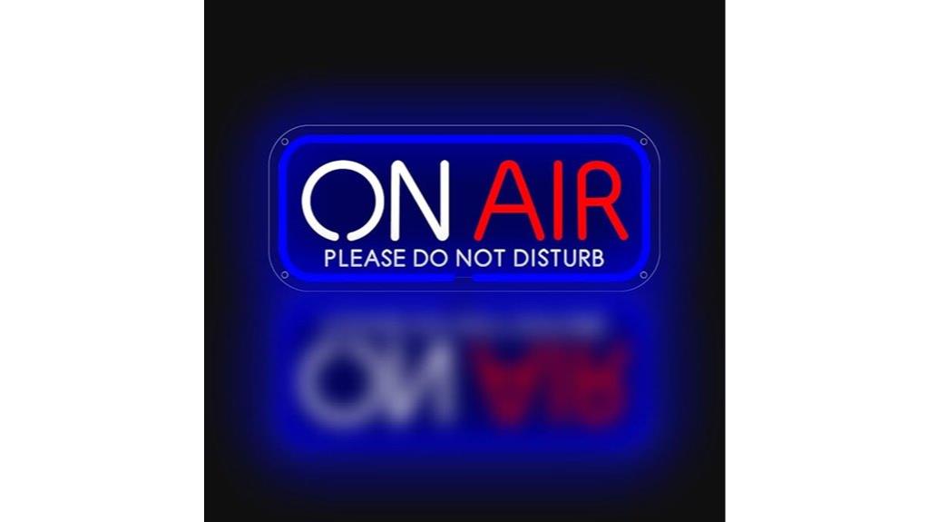 neon sign streaming light