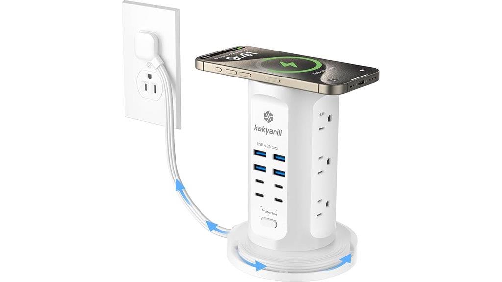 nine outlets eight usb