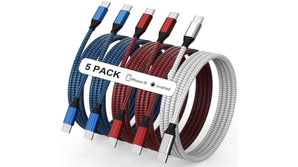nylon braided usb c cable