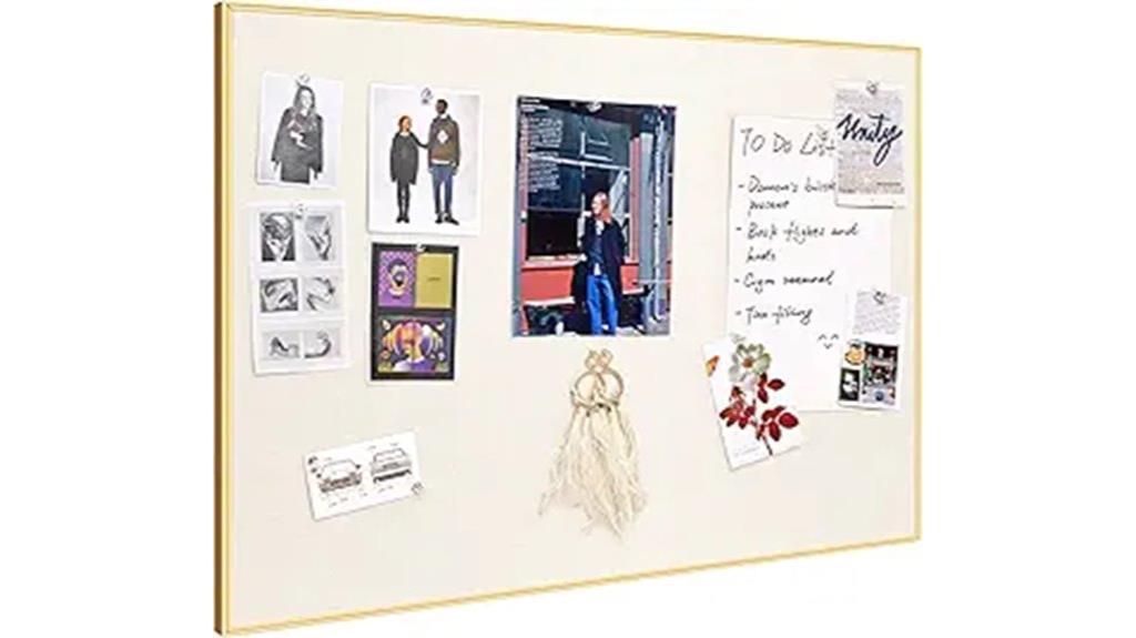 oatmeal white bulletin board