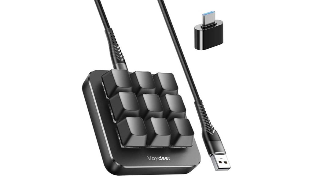 one handed programmable mechanical keyboard