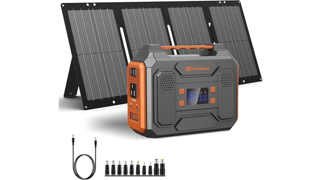 orange portable solar power